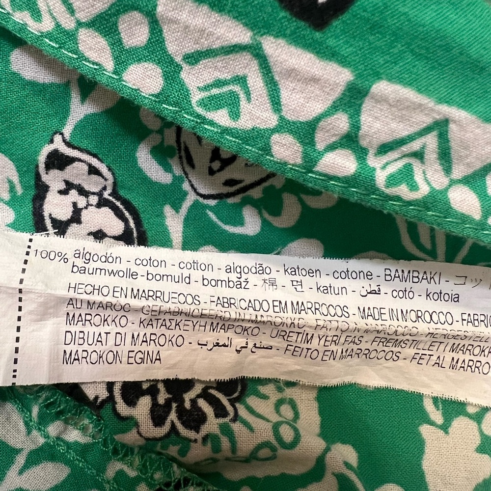 Zara Green Patterned Women Shorts - Picture 14 of 16